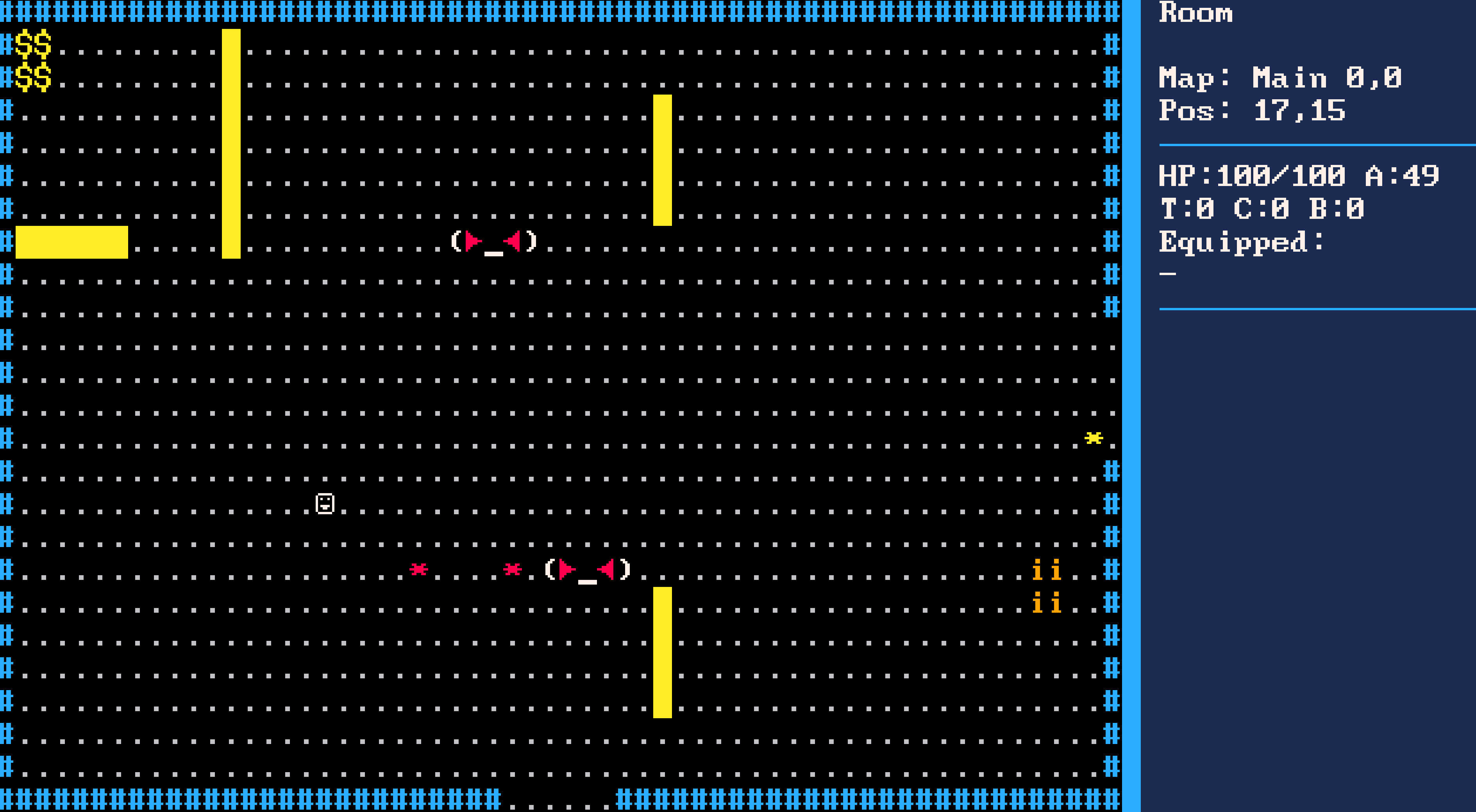 ASCII Adventure gameplay screenshot